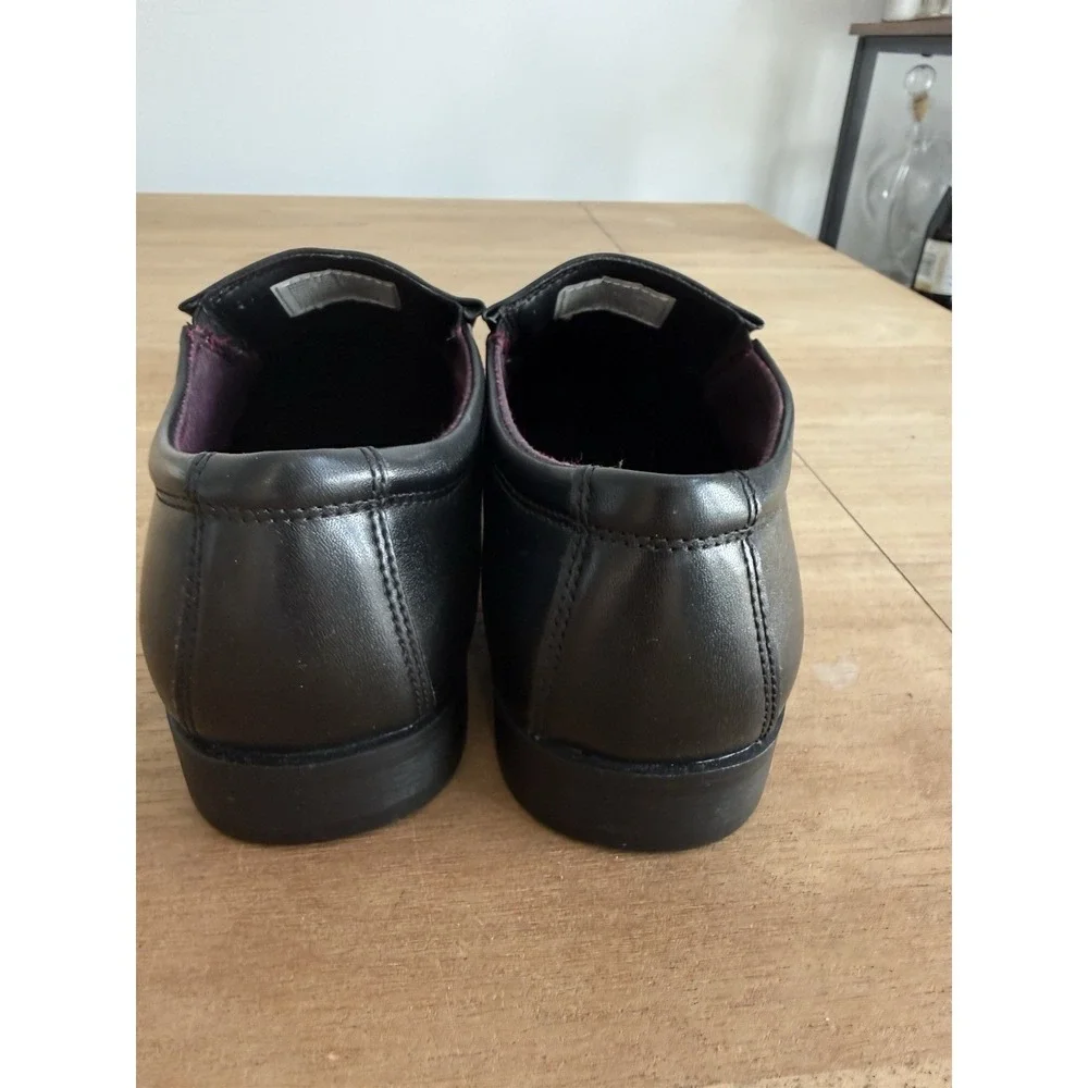Perry Ellis Portfolio UltraFoam Pablo‎ Dress Black Slip On Loafers Mens 8M New